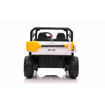 Auto Pick-Up Speed 900 dla dzieci Biały + Napęd 4x4 + Ruchomy kiper + Bagażnik + Pilot + Łopatka + Audio LED